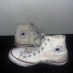 white high-top converse